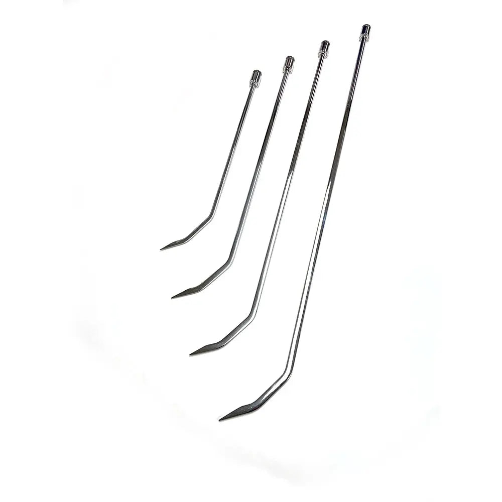 InoxPDR Tokyo Edition 360° Rotatable 4-Piece Double-Curved Steel Dent Repair Rods (45cm, 60cm, 75cm, 90cm) InoxPDR